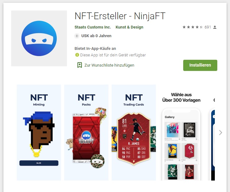 NinjaFT NFT-App