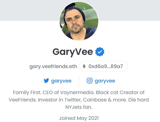 GaryVee Account auf Opensea
