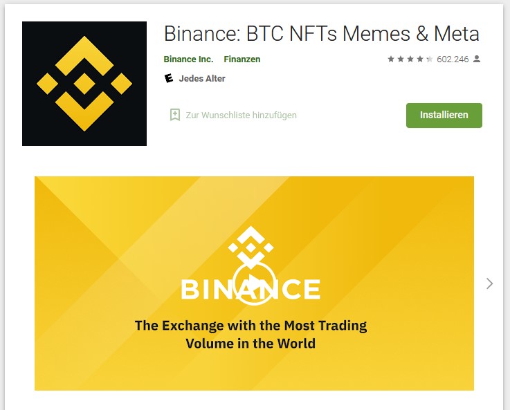 Binance NFT-App