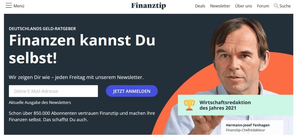 Finanztip Website
