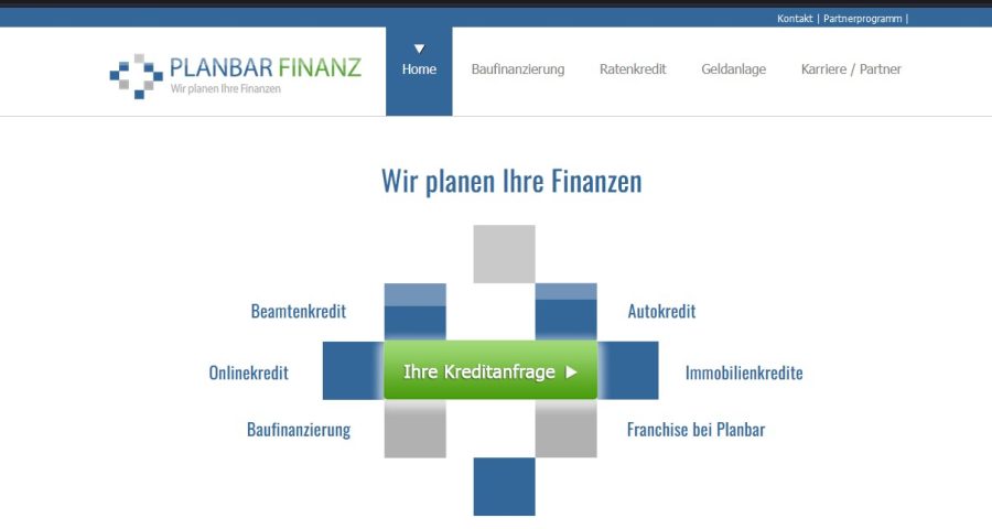 Planbar Finanz Website